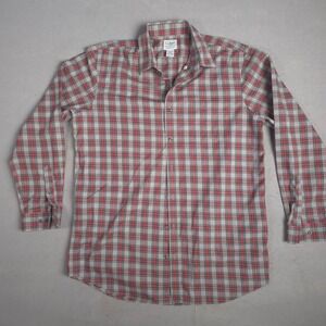 LL Bean Mens Traditional Fit Long Sleeve Plaid Button Up Shirt L Tall